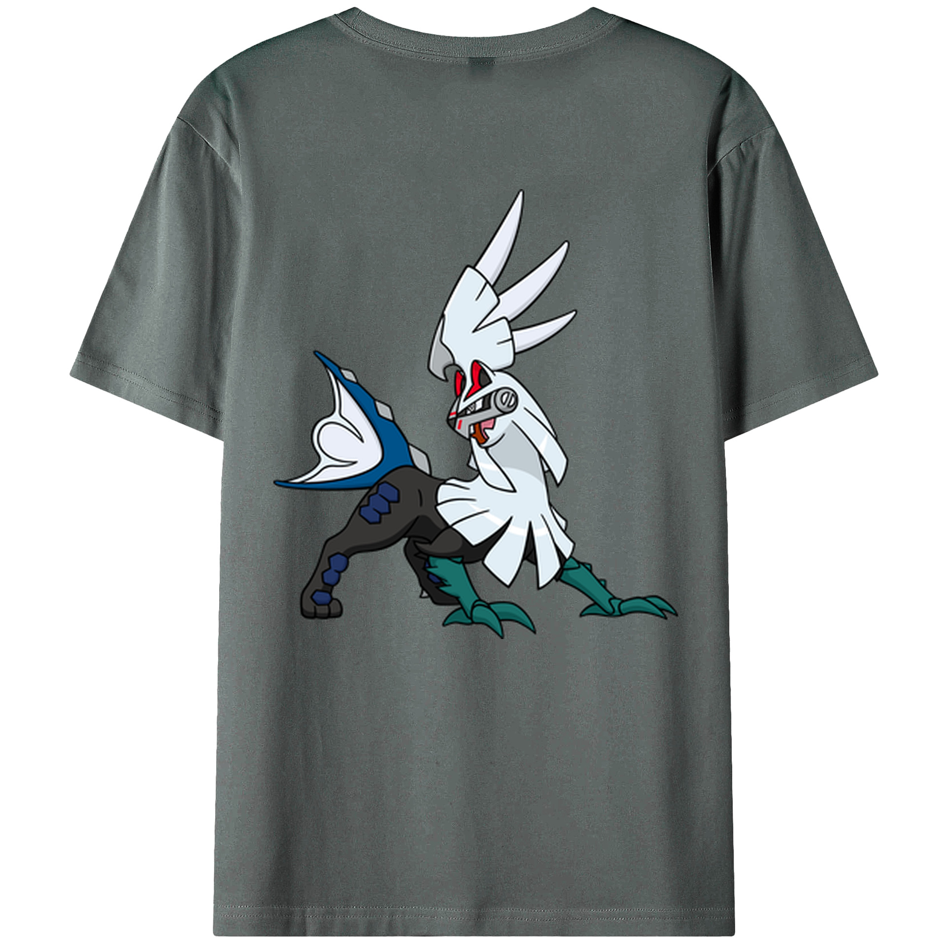 （画像用） ポケットモンスター Pokémon 綿100％ メンズ半袖Tシャツ（バックプリント） 通気性